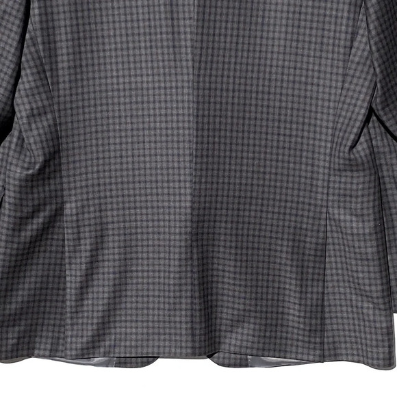 PETER MILLAR Men’s 100% Wool Blue Check Two Button Sport Coat Double Vent 44R - Picture 6 of 11